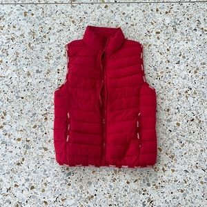 FOREVER 21 SPORT LUXE RED SKI JACKET VEST